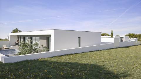 
MORADIA T4 TÉRREA DE ARQUITETURA MODERNA COM PISCINA - NADADOURO
