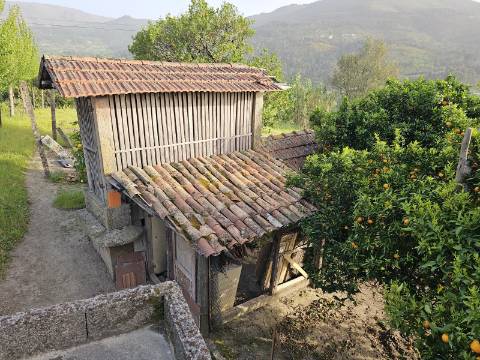Moradia T4, em pedra, com terreno de 2.366 m² e Espigueiro datado de 1933 - Cerva, Ribeira de Pena