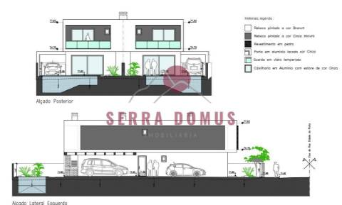 Moradia Geminada frações A ou B com tipologia T4 com piscina em Fernão Ferro