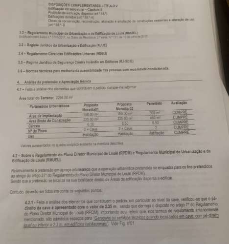 Lote de Terreno Urbano para Construção