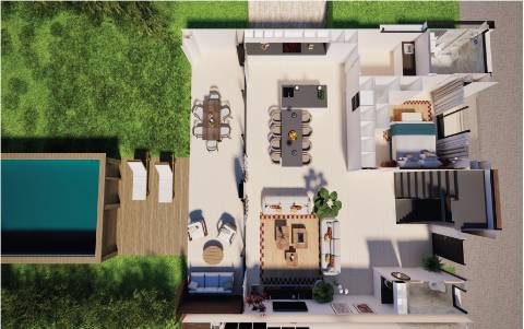 V4 com piscina num condomínio de luxo em Albufeira