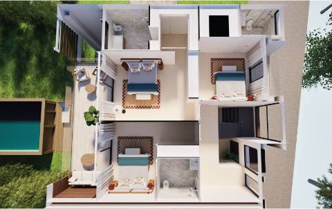 V4 com piscina num condomínio de luxo em Albufeira