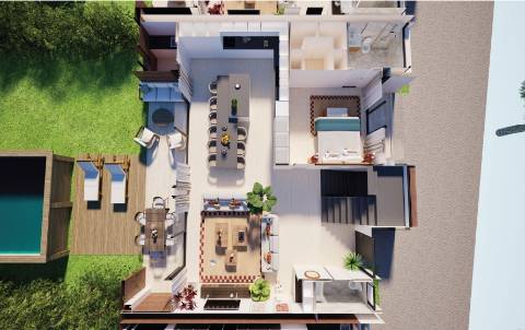 V3 com piscina num condomínio de luxo em Albufeira