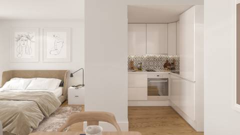 Apartamento T0 à beira da Marginal de Gaia!