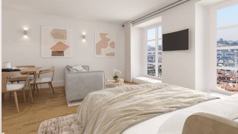 Apartamento T0 à beira da Marginal de Gaia!