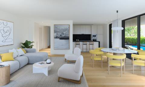 Luxuoso apartamento T3 com piscina