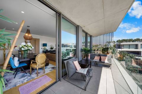 Exclusivo apartamento T3 Duplex de luxo, com terraço, piscina e vista de Mar em Canidelo, Vila Nova de Gaia.