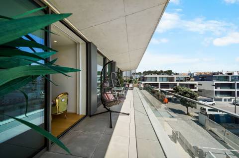 Exclusivo apartamento T3 Duplex de luxo, com terraço, piscina e vista de Mar em Canidelo, Vila Nova de Gaia.