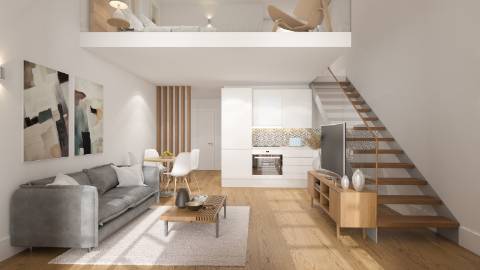 Apartamento T0 à beira da Marginal de Gaia!