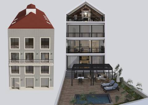 Luxuoso apartamento T2 no centro do Porto