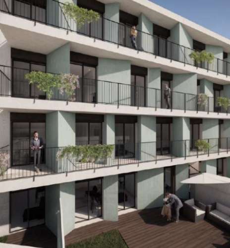 Apartamento T2 com varanda.