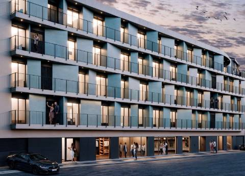 Apartamento T2 com varanda.