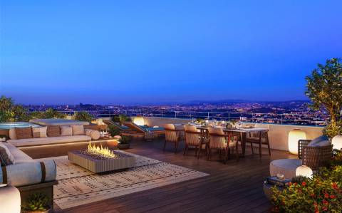 T4 duplex, vista para a cidade do Porto e Rio Douro com terraço de 105m2, perto do centro de Vila Nova de Gaia