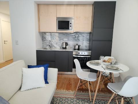 Apartamento T0 na Rua Ferreira Cardoso, junto à Avenida Rodrigues Freitas - Novo