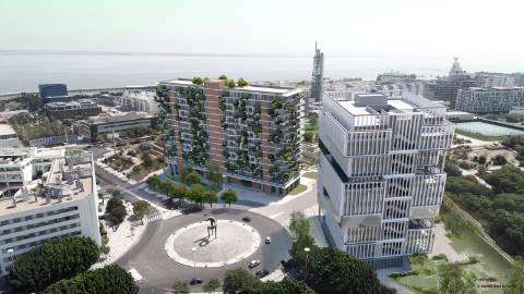 Magnífico apartamento T3 com 161,50m² de área útil com sublime vista para cidade cosmopolita de Lisboa.