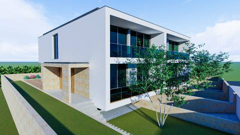 Moradia Geminada T4 na Madalena com piscina e a 150 m da praia