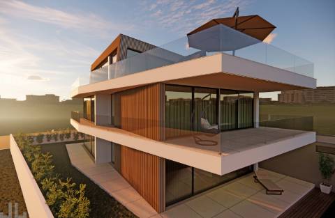 Moradia T4 isolada de excelência com vista mar inalterável a menos de 2km da Praia da Aguda.