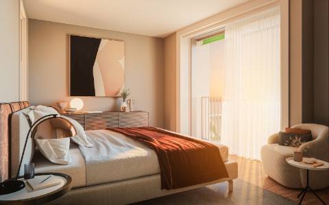 Apartamento T1 em condomínio fechado próximo ao Tejo