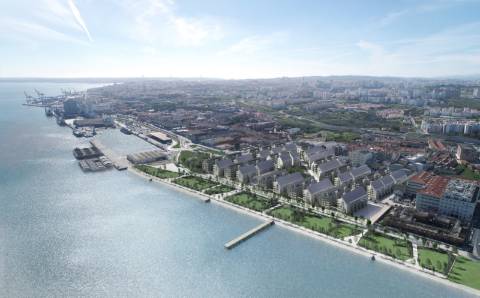 Apartamento T1 em condomínio fechado próximo ao Tejo