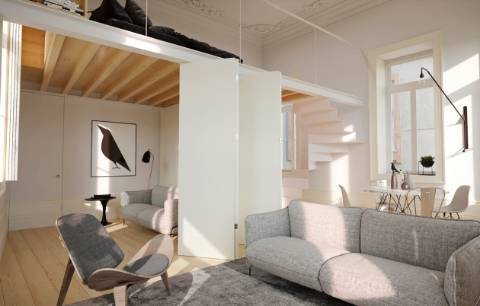 Apartamento T1+1 no Centro Histórico do Porto