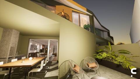 Moradia T3 + Escritório em Condomínio Privado com Piscina