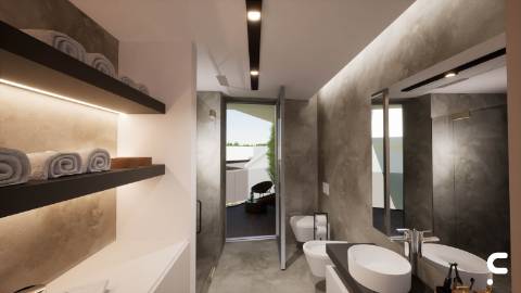 Moradia T3 + Escritório em Condomínio Privado com Piscina