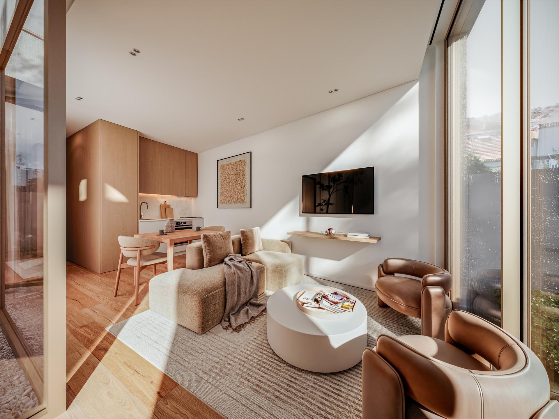 Apartamento T0 no Centro de Matosinhos.