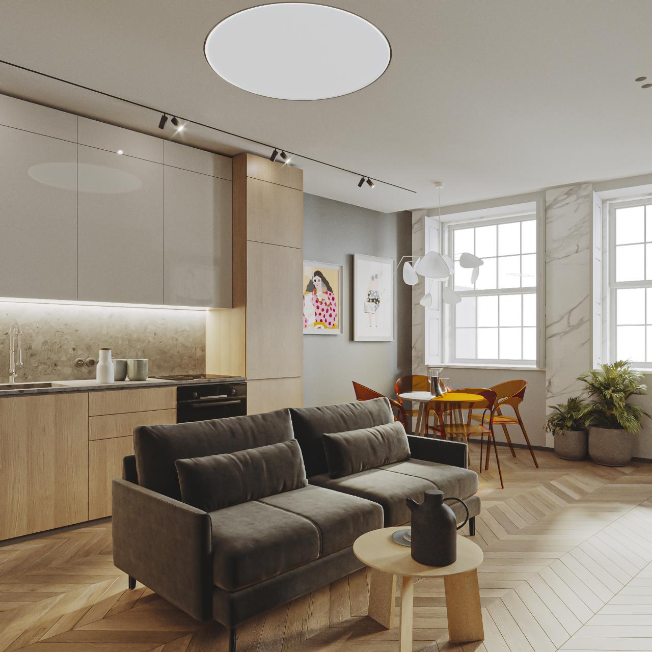 Apartamento T0 de 45m2 na Rua do Comércio do Porto