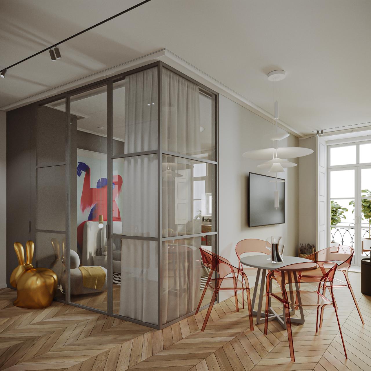 Apartamento T1 de 57m2 na Rua do Comércio do Porto