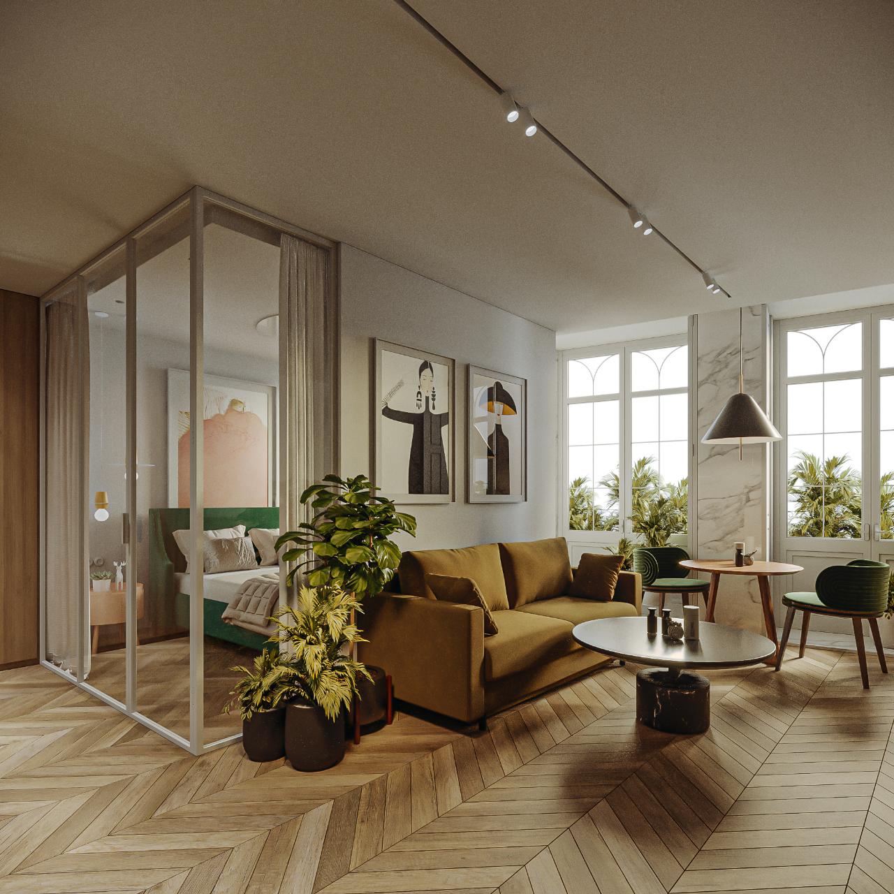 Apartamento T1 de 45m2 na Rua do Comércio do Porto