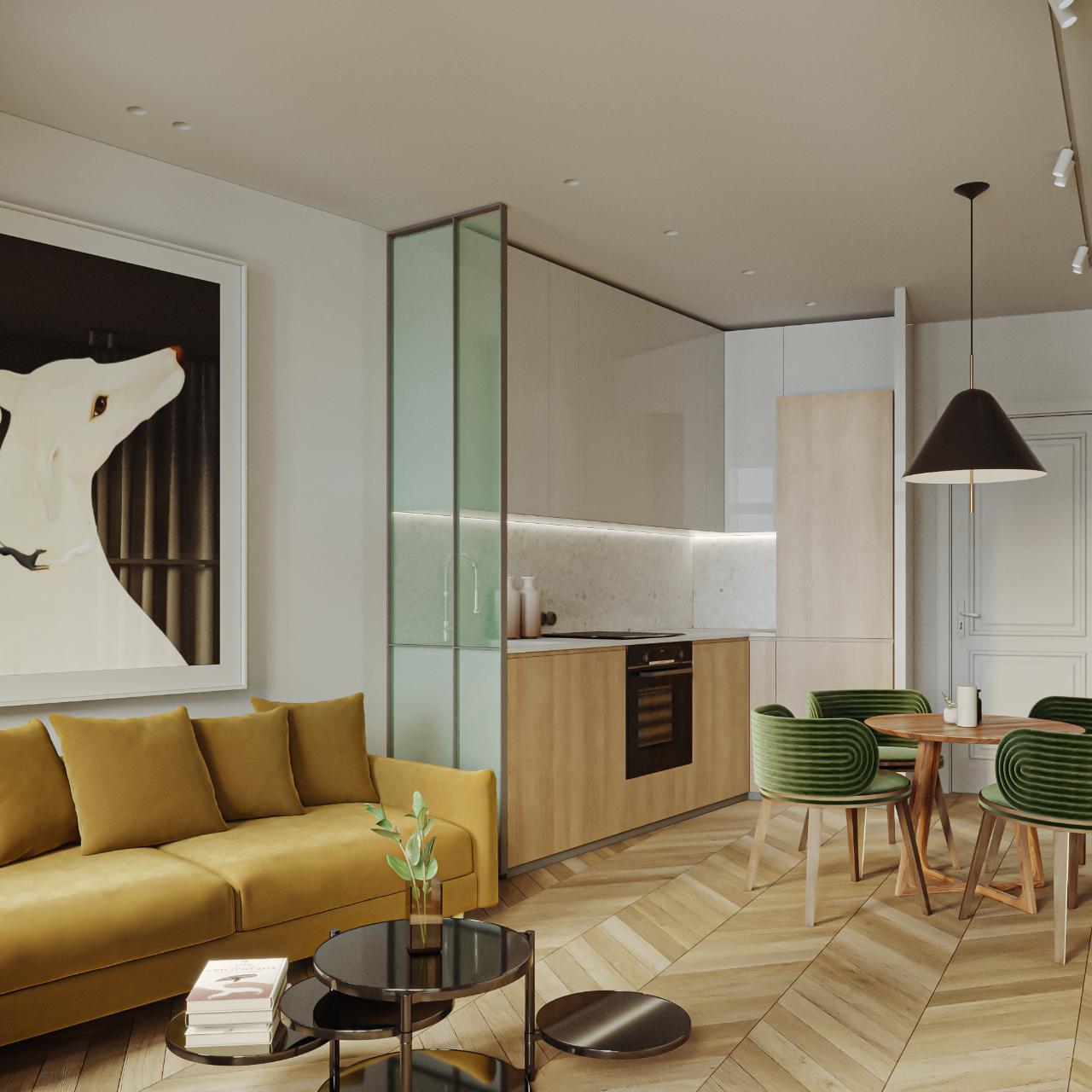 Apartamento T1 de 57m2 na Rua do Comércio do Porto