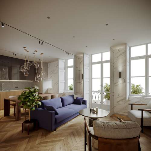 Apartamento T2 Duplex de 112m2 na Rua do Comércio do Porto