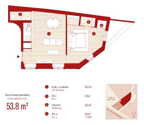 Apartamento T1 no coração do Centro Histórico do Porto, Ribeira
