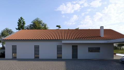 Terreno com projecto aprovado, moradia T3