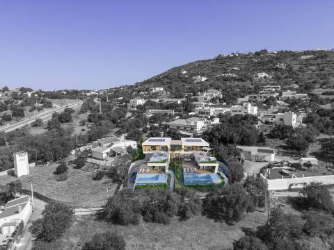 SANTA BÁRBARA DE NEXE - Lote de terreno com projeto aprovado para duas moradias de 4 quarto, VISTA MAR