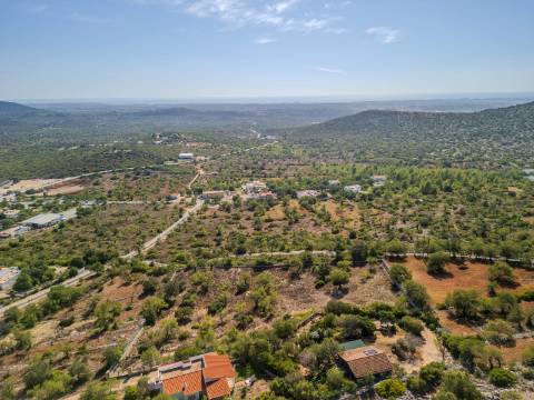 LOULÉ - Terreno Rústico com 3 Furos Licenciados e Vista Mar Desafogada