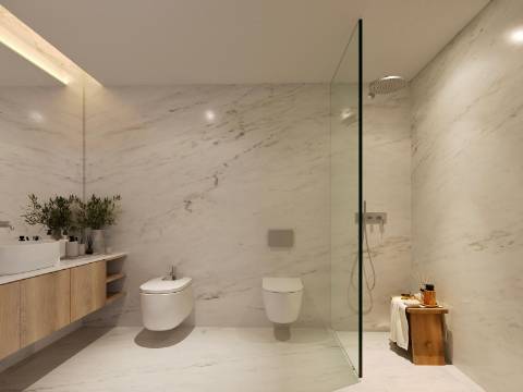 VILAMOURA - Apartamento T2 com Piscina e jardim comum em empreendimento em construção