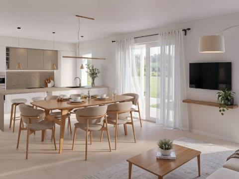 Moderna Moradia Geminada com 2+1 Quartos, inserido num Golfe Resort