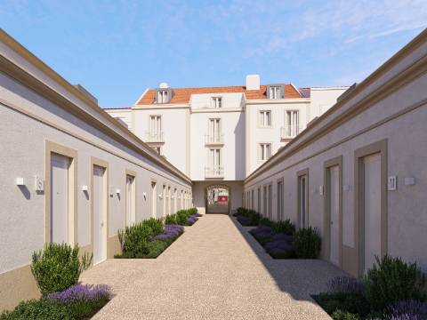 Apartamento com vista num condomínio com Jardim e piscina Arroios