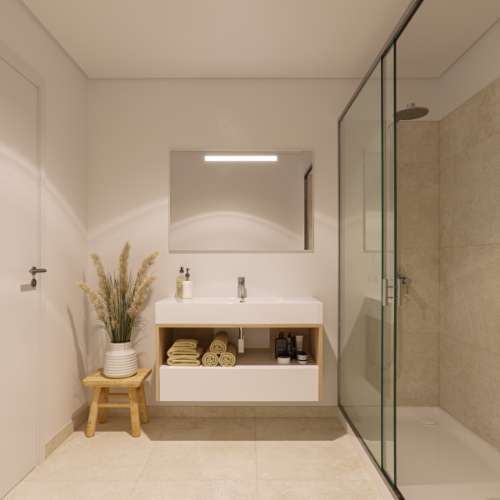 Apartamento com vista num condomínio com Jardim e piscina Arroios