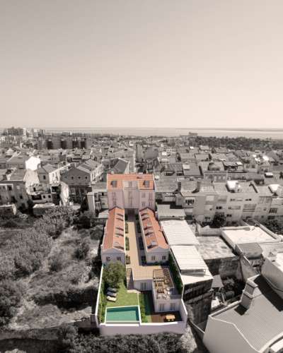 Apartamento com vista num condomínio com Jardim e piscina Arroios