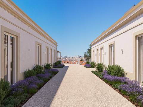 Apartamento com vista num condomínio com Jardim e piscina Arroios