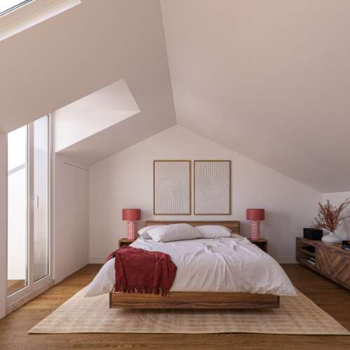 Apartamento com vista num condomínio com Jardim e piscina Arroios