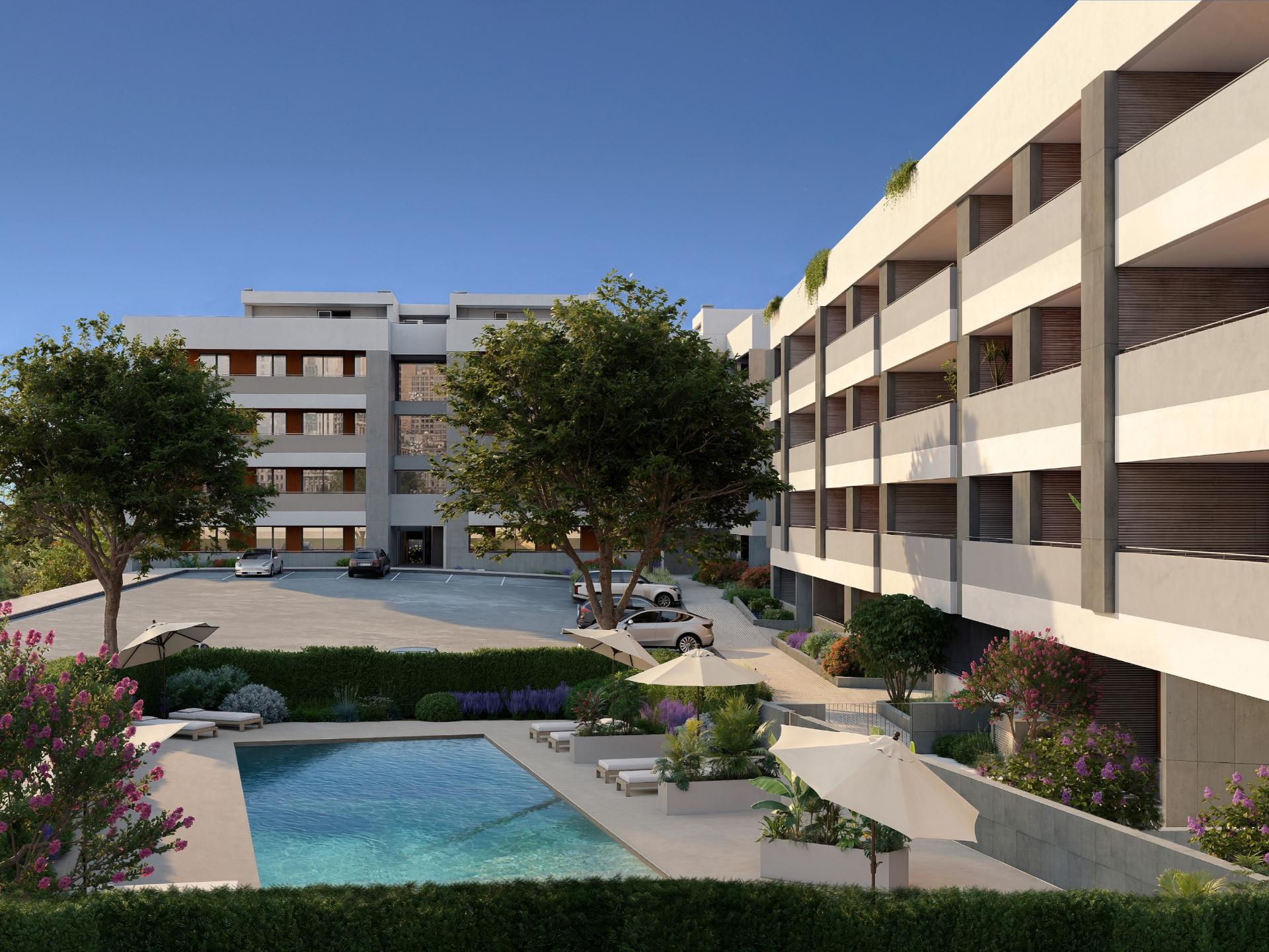 Lagos - Apartamento T2+1 em empreendimento com piscina, a 5 minutos da praia