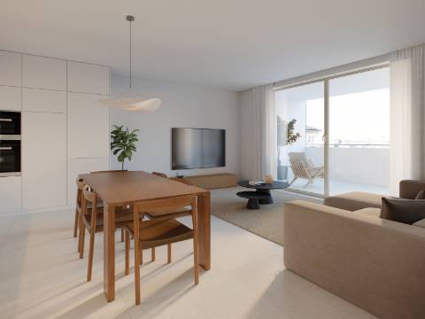 Lagos - Apartamento T2 + Duplex em empreendimento com piscina, a 5 minutos da praia