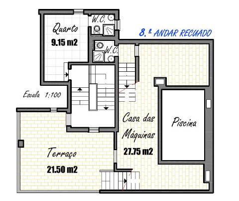 Apartamento T5 Triplex Penthouse com Piscina Privada em Faro