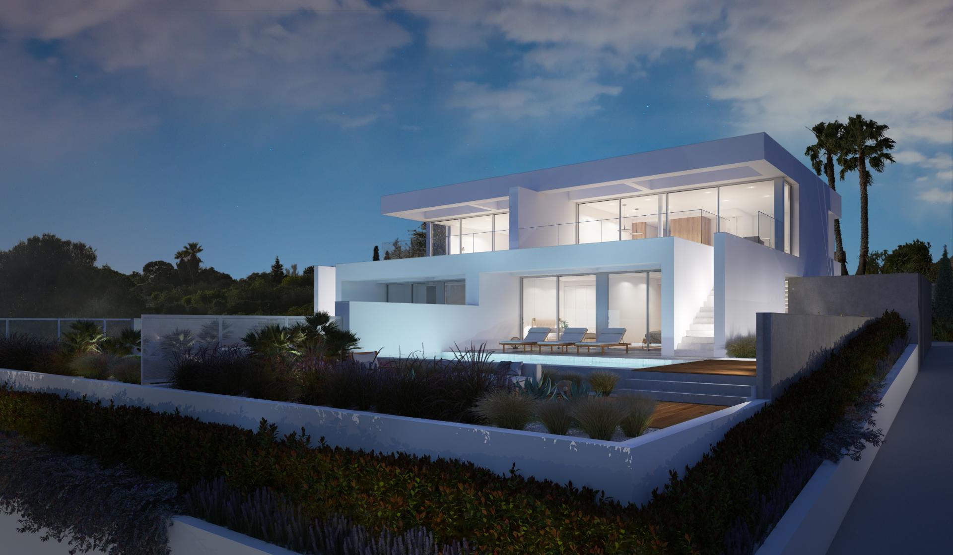 Moradia geminada em construção em Praia da Luz.