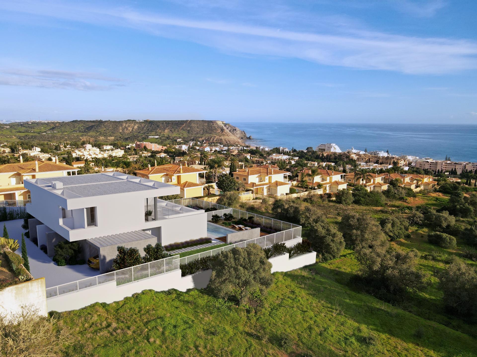Moradia geminada em construção em Praia da Luz.