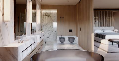 Apartamento Premium de 4 Quartos em Faro - Conforto, Design Elegante e Terraço com Piscina