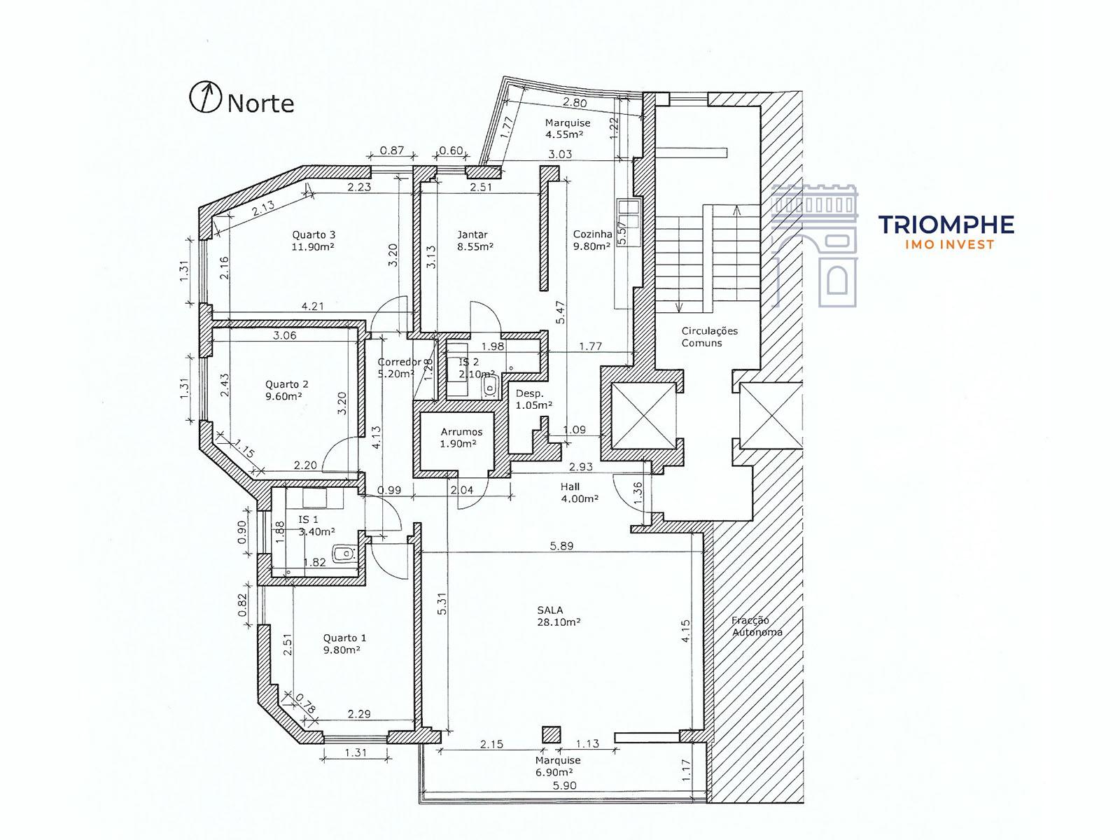 Apartamento T3 Carcavelos Renovado Vista Rio